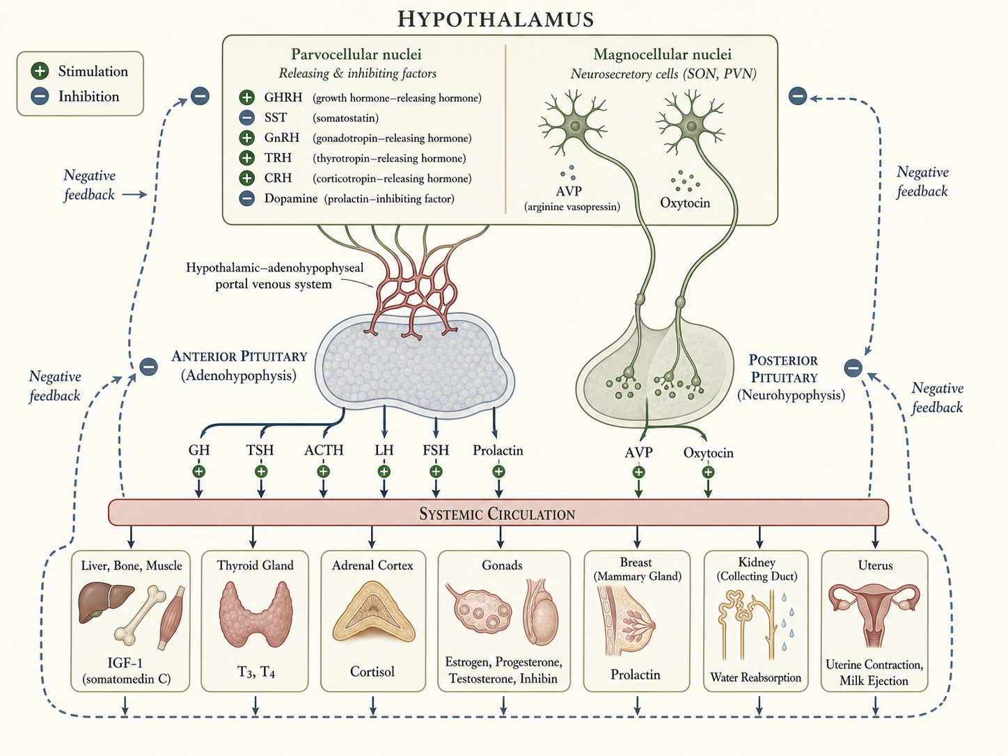 Figure 1 — Hypothalamic-pituitary axis overview